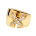 Ring 52 Chaumet ring, “Liens” large model, yellow gold, diamonds. 58 Facettes 31528