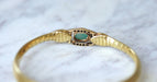 Bracelet Emerald and diamond snake bangle bracelet 58 Facettes