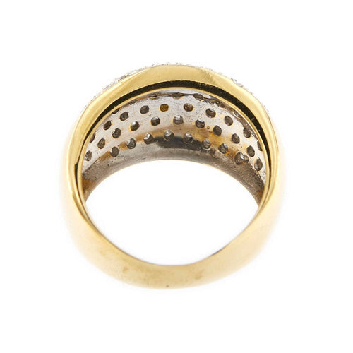 Bague 57 Bague bandeau diamants 58 Facettes 18828