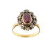 Bague 57 Bague or jaune, rubis et diamants 58 Facettes 33019