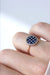Ring Checkerboard ring, enamel, and diamonds 58 Facettes