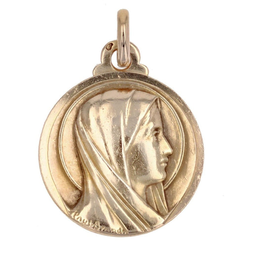 Pendentif Brandt - Médaille ancienne Vierge auréolée or jaune 58 Facettes 09-094
