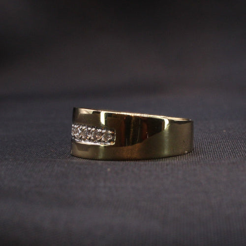 Bague Bague ruban Or jaune Diamants 58 Facettes