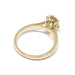Yellow gold cushion diamond solitaire ring 58 Facettes