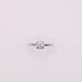 Solitaire ring 4 claws white gold, diamond 58 Facettes