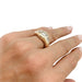 Ring Chaumet bangle ring, yellow gold and diamonds. 58 Facettes
