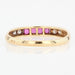 Ring 53 Alliance yellow gold diamonds and calibrated rubies 58 Facettes 21-575C