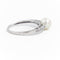 Bague 59 Bague Or blanc Perle 58 Facettes 1875600CN