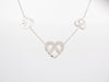 POIRAY multi interlace heart necklace 80-84 in 18k white gold 58 Facettes 253874