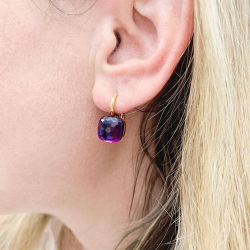 Boucles d'oreilles Boucles d'oreilles Pomellato, "Nudo Classic", deux ors et améthystes. 58 Facettes 32849