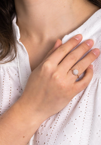 Bague 53 Bague BIJOU PRECIEUX en Or Rose 58 Facettes 58357-53835