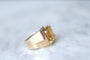 Bague Bague Tank citrine & diamants sur or rose 58 Facettes