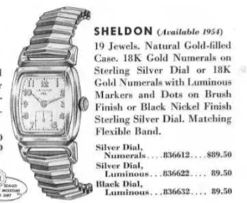 Montre Montre Hamilton Sheldon CLD, 1953 58 Facettes