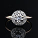 Ring 50 Old round rose cut diamond ring 58 Facettes 15-368
