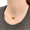 Collier Collier pendentif, "Coeur", or jaune, oeil de tigre. 58 Facettes 32133