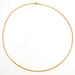 Yellow gold chain necklace with filed navy mesh 58 Facettes 05-069