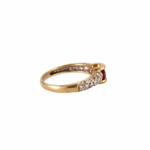 Bague 52 BAGUE EDOM OR & RUBIS 58 Facettes BO/230023