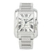 Cartier "Tank Anglaise" watch in steel. 58 Facettes 31783