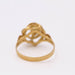 Ring 61 Golg yellow textured openwork ring 58 Facettes E359499A