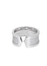 Ring 57 CARTIER Double C Large Model Ring in 750/1000 White Gold 58 Facettes 62282-58267