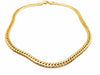 Necklace English mesh necklace Yellow gold 58 Facettes 1599721CN