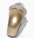 Ring Pomellato sandblasted pink gold ring an aquamarine 58 Facettes