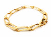 Caplain Saint André bracelet Curb link bracelet Yellow gold Sapphire 58 Facettes 1552084CN