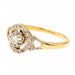 Ring 60 Art Deco Ring Yellow Gold Diamond 58 Facettes 2270625CN