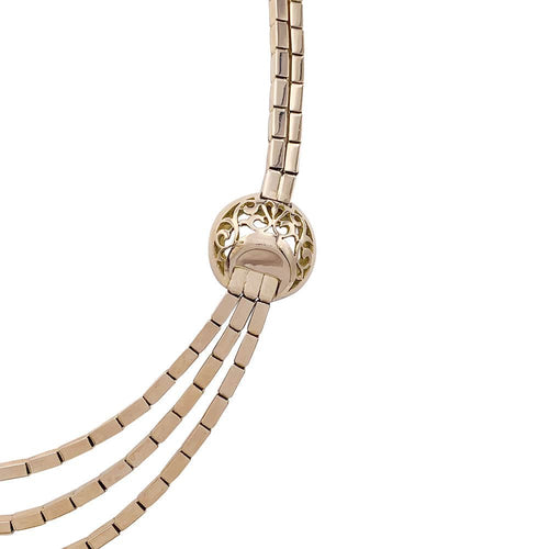 Collier Collier Draperie en or rose, vers 1950 58 Facettes 32286
