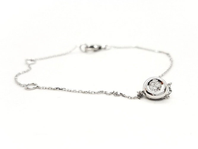 Bracelet Bracelet Or blanc Diamant 58 Facettes 579001RV