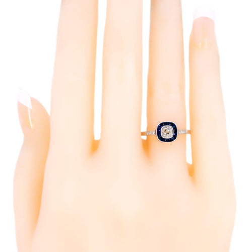 Bague 55 Bague Diamants, Saphirs, Platine 58 Facettes 199DDC4C89774037BD5CF803F84E6415