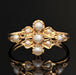 Bague 52 Bague ancienne or rose et perles fines 58 Facettes 21-545