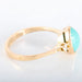 Ring Yellow gold Turquoise 2 diamond ring 58 Facettes