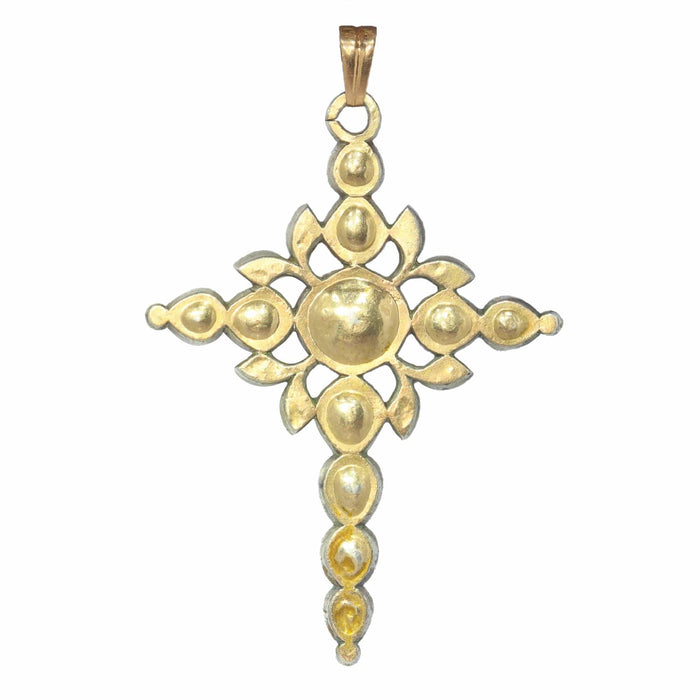 Pendentif Pendentif croix, diamant taille rose 58 Facettes 23054-0078