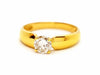 Bague 55 Bague Solitaire Or jaune Diamant 58 Facettes 06362CD