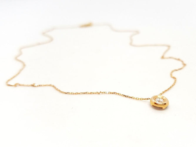 Collier Collier Or rose Diamant 58 Facettes 579104RV