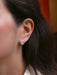 Earrings Vintage white gold and diamond earrings 58 Facettes 926