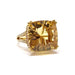 Bague Bague cocktail citrine diamants or jaune 58 Facettes