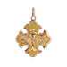 Antique cross pendant in rose gold fleur de lys 58 Facettes CVP72