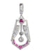 Pendentif Pendentif Art Déco diamant et rubis 58 Facettes 22119-0281