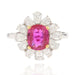 Ring 53 Pink sapphire and pear-cut diamond ring 58 Facettes 22-236