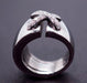 52 CHAUMET Ring - White Gold Diamond Links Ring 58 Facettes