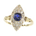 Bague 59 Bague diamant et saphir bleu 58 Facettes 21097-0172
