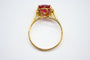 Bague 53 Bague Solitaire Rubellite 58 Facettes