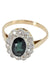 Bague BAGUE MARGUERITE ANCIENNE SAPHIR ET DIAMANTS 58 Facettes 052761