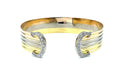 CARTIER bracelet. Double C collection, 3 gold and diamond bracelet 58 Facettes