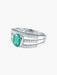 Ring 52 Oval Emerald Ring Diamonds 58 Facettes