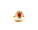 Bague 55 Bague Pompadour Or jaune Rubis Diamants 58 Facettes