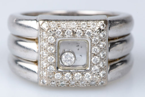 54 CHOPARD Ring - 45 Diamonds White Gold Ring 58 Facettes BG-CHOP1-104