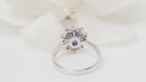 Ring 57 Daisy ring in platinum, tanzanite and diamonds 58 Facettes 32520